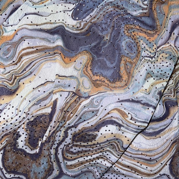 NEW Camila Coelho Agate print w/crystal accents Halter Mini Dress ✨ - Picture 7 of 8